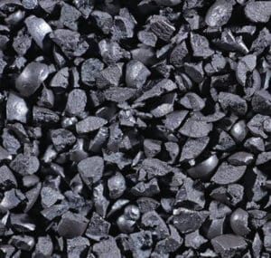 Close-up of HCS grit for shot-blasting and surface preparation