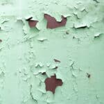 Steel surface peeling paint