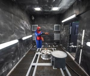 Airblast room _ Wheel blasting _ surface preparation